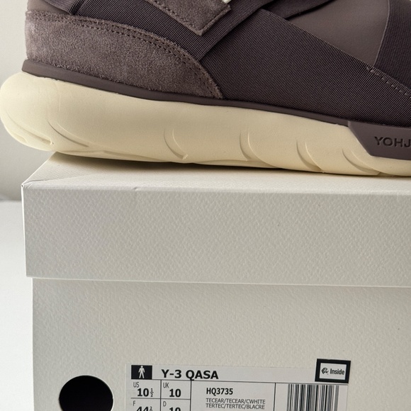 Size 10.5 - adidas Y-3 Qasa High Brown Cream White HQ3735 sneaker yohji yamamoto main image 6